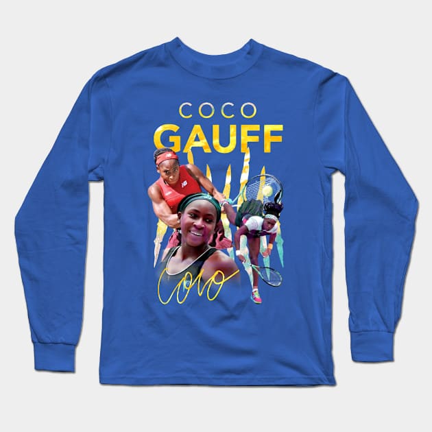 Coco gauff Long Sleeve T-Shirt by Sarah Agalo